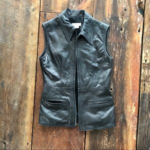 Bebe leather vest